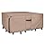 ULTCOVER Rectangular Patio Heavy Duty Table Cover - 600D Tough Canvas Waterproof Outdoor Dining Table and Chairs General Purpose Furniture Cover Size 136L x 74W x 28H inch