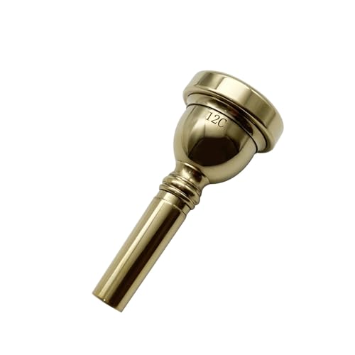 Missmore Trombone Mouthpiece 12C，Gold Plated (12C-Gold)