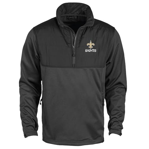 Image of Dunbrooke Pathfinder Teflon coated 1 /4 zip tech fleece with polyester shell and zippered pockets