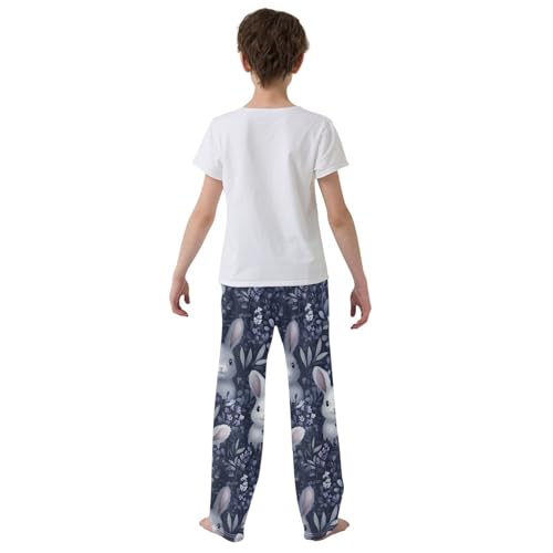 Bunnies Lavender Pajama Pants Long Sleep Pant Soft PJ Bottoms Sleepwear3