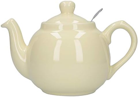 London Pottery Farmhouse Small Teapot with Infuser, Ceramic, Aqua, 2 Cup (600 ml)