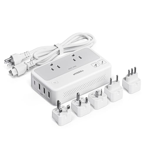 Amazon.co.jp: TESSAN 変圧器 海外旅行用 220vから100v ダウントランス