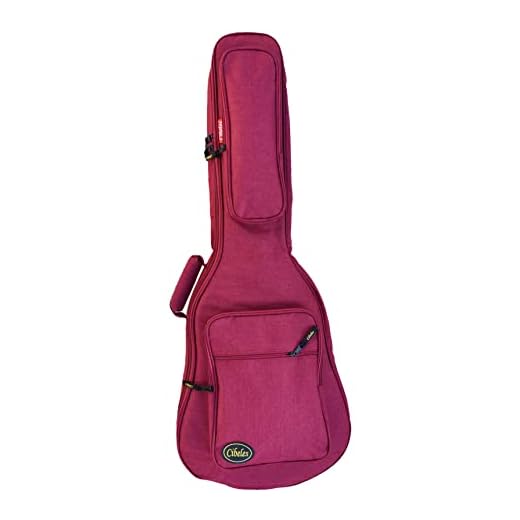 cibeles Funda para Guitarra Clásica o Flamenca - Acolchado 20mm, Espuma Alta Densidad Tamaño 4/4 (Rojo)