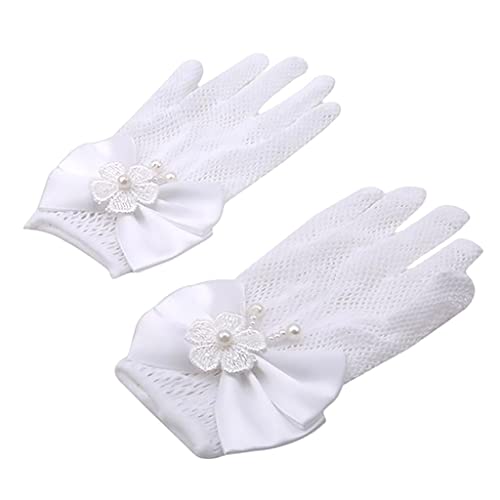 Guantes de la fiesta de la perla para invitadas de boda y galas sofisticadas 2