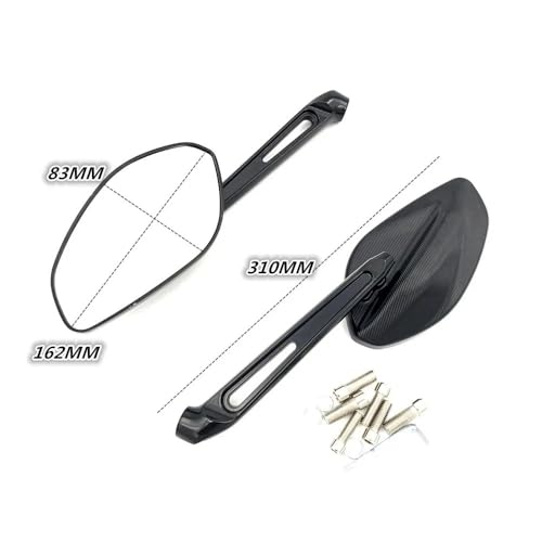 Espejo retrovisor de motocicleta compatible con Ducati Monster 695 796 para solucionar vibraciones 3