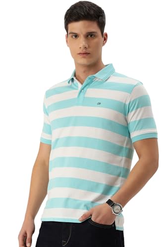 Image of Peter England Men's Cotton Regular Fit Polo T-Shirt