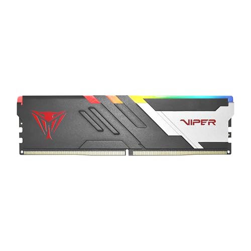 Image of Patriot Memory Viper Venom RGB DDR5 RAM 32GB (1X32GB) 6000MHz CL30 1.35v UDIMM Desktop Gaming Memory Compatible with Intel XMP /AMD Expo - PVVR532G60C30