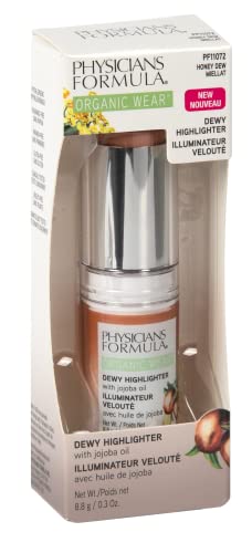 Physicians Formula Organic Wear All Natural Dewy Highlighter Stick Makeup, Makeup Honey Dew, Dermatologist Tested #TOP6