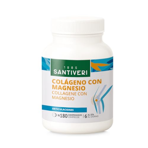 SANTIVERI - Colágeno con Magnesio - Colágeno Hidrolizado con Vitamina C