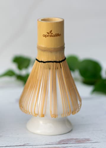 Aprikalife -Traditional Matcha Whisk - 100 Prong Bamboo Whisk For Ceremonial Tea Preparation - Authentic Japanese Bamboo Whisk For Matcha Tea #TOP4