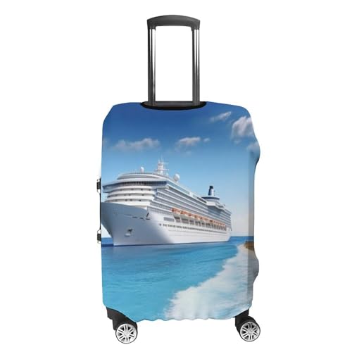 Travel Luggage Cover Spandex Suitcase Protector Washable Baggage Covers Seaside Cruise Ship Elastic Scratch-Resistant Luggage Cover Protector Fits 18-32 Inch Luggage4