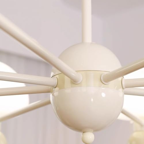 Lustre suspendu moderne blanc LED à hauteur réglable et intensité variable - 7