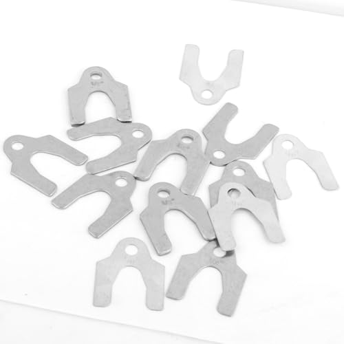 Image of 48PCS Metal Shims for Auto Alignment Body,Metal Shims for Leveling with 1 /8 inch 1 /16 inch 1 /32 inch 1 /64 inch for Alignment Tools Automotive,Practical Car Accessories Shim Kit Fits Most Cars