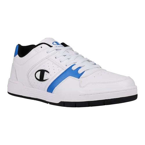 Champion Men's Sneaker, White/Blue/Black, 9.5