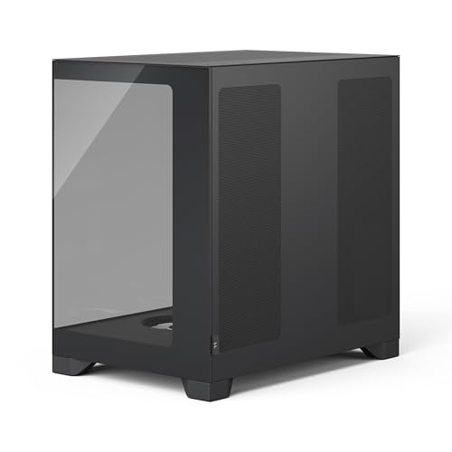 Image of Fractal Design Pop 2 Vision Black RGB Panoramic Glass PC Gaming Case - Dual-Chamber Layout - Four Reverse Fans Included - Reverse Connector & ATX /E-ATX /mATX /ITX