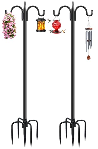 Gtongoko Double Shepherds Hook for Outdoor, 2 Pack 92...