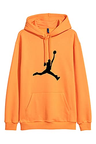 Image of BAGHADBILLO Men's & Women's Cotton Sweatshirt Hoodies with Pockets Solid Pattern Long Sleeves Hooded Neck Regular Fit and Standard Length