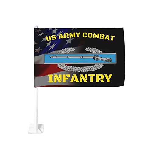 Us Army Combat Infantry Badge 100% Polyester Fabric With Printing For Indoor Outdoor Decoration