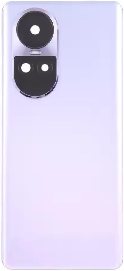 for Oppo Reno10 Pro Global Back Cover Spare Parts Rear Case Back Battery Cover Door Housing with Camera Lens (Purple)
