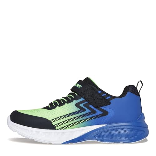 Skechers Boy's, Microscope Max Advance Sneaker - Wide Width - Little Kid Black/Blue/Lime3