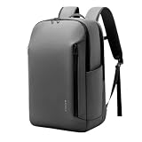 Mochila Executiva Premium Masculina Estilo Minimalista Trabalho Estudo Viagem Para Notebook Até 15.6 Semi Rígida (Cinza)