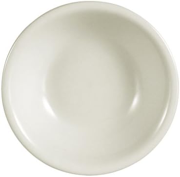 CAC China REC-11 Rolled Edge 4-3/4-Inch Stoneware Fruit Bowl, 5-Ounce, American White, Box of 36