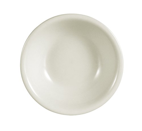CAC China REC-11 Rolled Edge 4-3/4-Inch Stoneware Fruit Bowl, 5-Ounce, American White, Box of 36