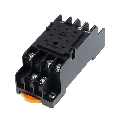 Socle mini relais PYF11A à 11 broches pour montage compact rail