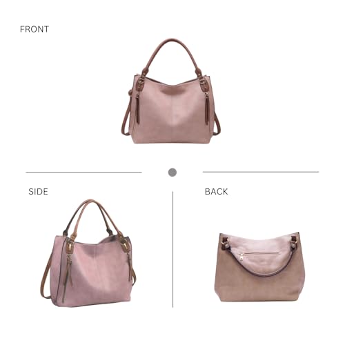 Bolso tote grande desgastado para mujer de Connar, bolsos de mano en cuero vegano, bolsos de viaje y hobo con asa para el hombro miniatura 6