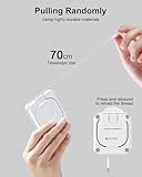 for Apple Watch Magnetic Charging Dock - 5W Wireless Fast iWatch Charger Stand with USB C Cable, Nightstand Mode, for Apple Watch Ultra 2/10/9/8/7/6/SE/SE2/5/4/3/2, Portable Travel Retractable White - Image 9