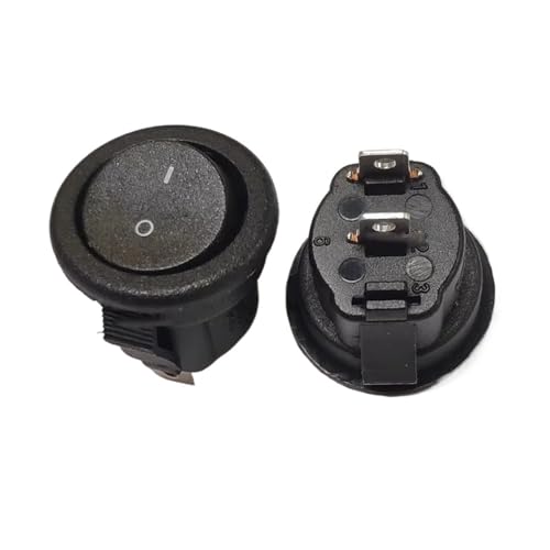 Interrupteur marin rond pour tableau de bord bateau MR5-110-R5N-BBW