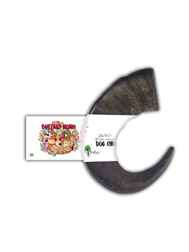 Bio Mordiscos Mordedor de Cuerno de búfalo para Perros  100% Natural (L +400g)