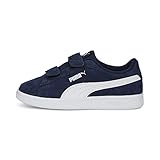 PUMA Unisex Kids' Fashion Shoes SMASH 3.0 SD V PS Trainers & Sneakers, PUMA NAVY-PUMA WHITE, 34