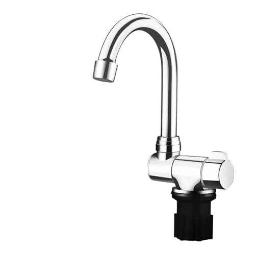 Grifo giratorio 360 para cocina de autocaravana con control de agua fría y caliente