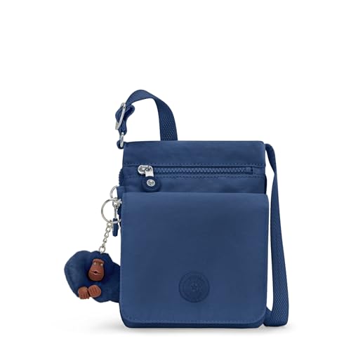 Kipling Nova bolsa feminina Eldorado, transversal leve, bolsa de viagem de nylon, Azul polar, 6''L x 7.75''H x 0.75''D