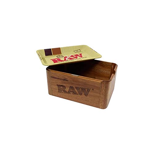 Raw Spirit Box: Vassoio in Legno Premium e Scatola Porta Erba