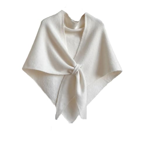 Women Solid Color Warm Scarf Winter Outdoor Casual Shawl Holiday Travel Fashion Knited Coats - Main Image