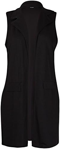 plus size sleeveless blazer