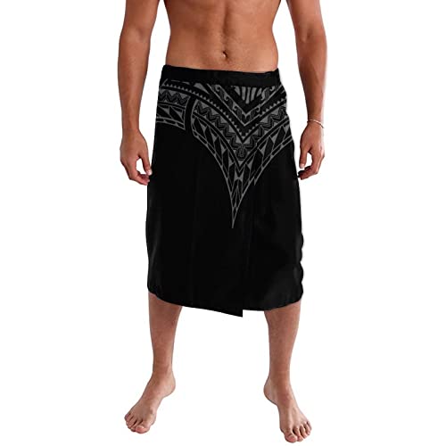 Polynesian Printing Sarong Lavalava Custom Island Wear Wrap Skirt Ie Faitaga Men Half Skirt
