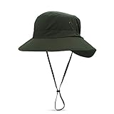 Material de alta calidad: Tejido de poliéster impermeable de secado rápido de alta calidad. Malla, absorbe el sudor, transpirable, un gran sombrero versátil para exteriores. Incluye una banda de sudor que absorbe la humedad interna. La corona de malla en el interior mantiene la cabeza fresca y ventilada.