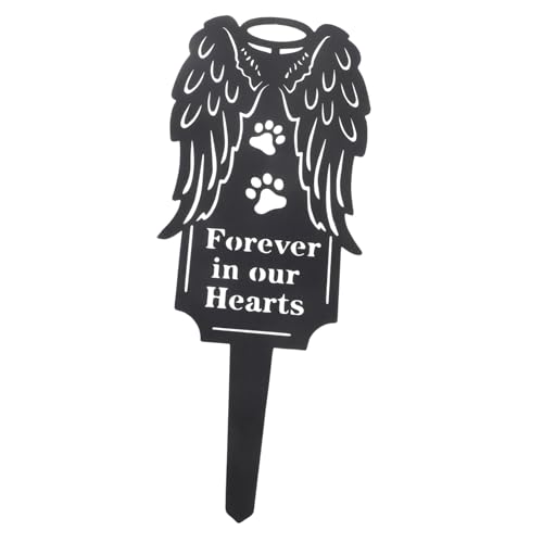 COLLBATH Cadre Photo commémoratif pour Animaux de Compagnie sur Piquet de Jardin de cimetière Plaque commémorative personnalisée pour Chien sur Piquet pour Chien décédé