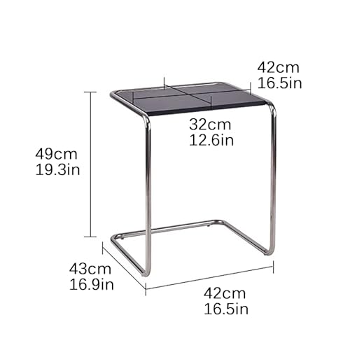 Petit support de table basse en C meuble d'appoint de chambre - 3