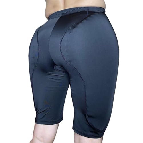 Men Slimming Boxer Shorts Butt Lift & Thigh Shaper Padded Enhancing Underwear Shapewear with 2 Detachable Pads