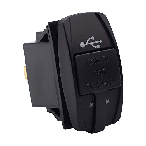 Unitedheart Universal Car USB Charger Socket with Led Light Dual USB Phone Charge