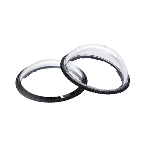 Getdoublerich Paquete de 2 fundas protectoras de lente de policarbonato para Insta360 X4 Air, lente de cámara negra ligera con protección contra arañazos, accesorios de almacenamiento compactos de 3 x