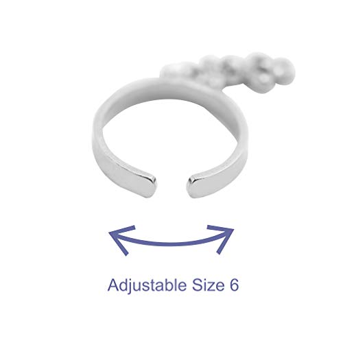 Image of Spinningdaisy Dangling Mighty Tiny Charm Adjustable Ring