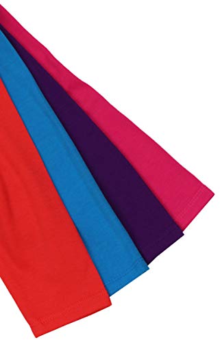 Image of ToBeInStyle Girl's 4 Pack Solid Color Lounging Casual Capri Pants Relaxed Fit