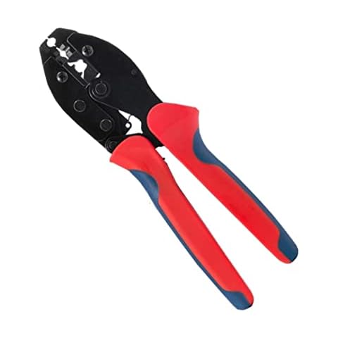 Ratchet Spark Plug Wire Crimper, Stripping plier/Pro-Crimp Tool Ratchet Crimper for Spark Plug Ignition Wire and Terminals Dia. 8.5mm crimping tools Cover