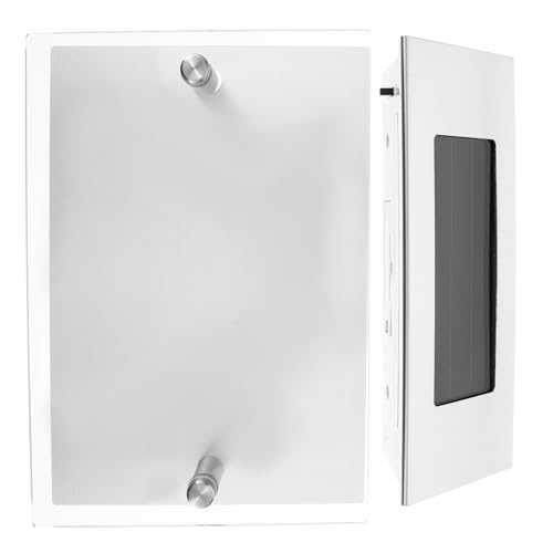 HONITANO Luz Solar para Números de Casa Placa de Dirección con LED Resistente y Fácil de Instalar para Exterior Señal Luminosa para Puerta y Pared