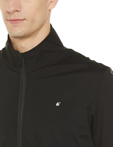 Image of Qube By Fort Collins Men's Polyester Standard Length Regular Fit Windbreaker Jacket - All-Weather & Winter Protection, Lightweight & Windproof